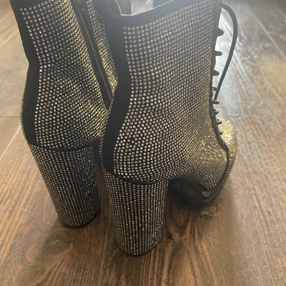 Women's Rhinestone Boots - Picture 3 of 4